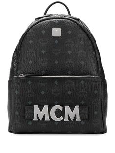 MCM рюкзак с монограммным принтом