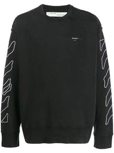 Off-White свитер с декоративной строчкой
