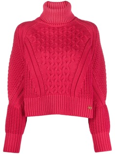 Elisabetta Franchi укороченный джемпер с высоким воротником