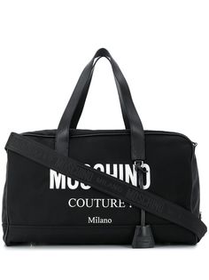 Moschino дорожная сумка с логотипом