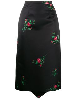 Rochas юбка-карандаш с принтом