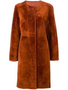 Luisa Cerano пальто с потайной застежкой
