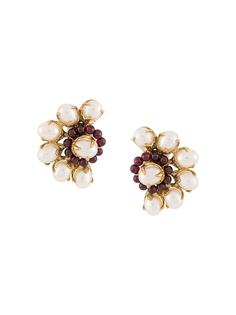 Goossens серьги Perle Baroque асимметричного дизайна