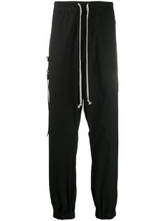 Rick Owens спортивные брюки с низким шаговым швом