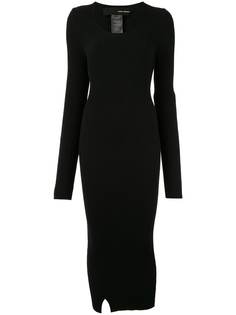 Isabel Benenato платье-свитер в рубчик