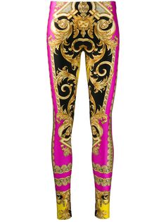 Versace легинсы с принтом Baroque
