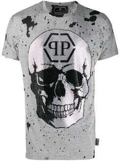 Philipp Plein skull logo print T-Shirt