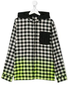 Cinzia Araia Kids рубашка с капюшоном в клетку