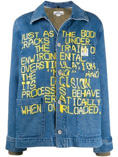 A.P.C. джинсовая куртка из коллаборации с Brain Dead