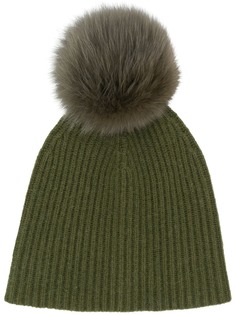 Yves Salomon knit pom pom beanie