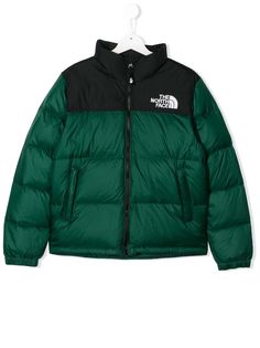 The North Face Kids куртка-пуховик в стиле колор-блок
