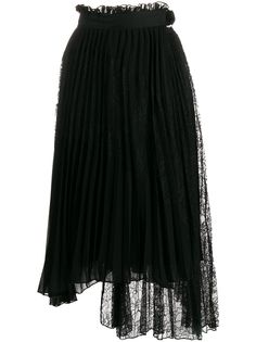 Ermanno Ermanno pleated asymmetric skirt