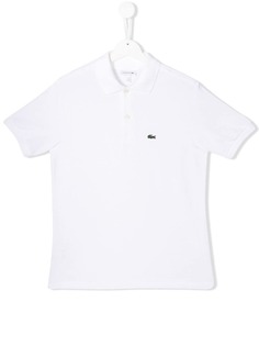 Lacoste Kids рубашка-поло с вышитым логотипом