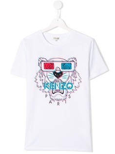 Kenzo Kids футболка с принтом Tiger