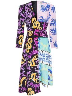 Tata Naka Printed Silk Dress