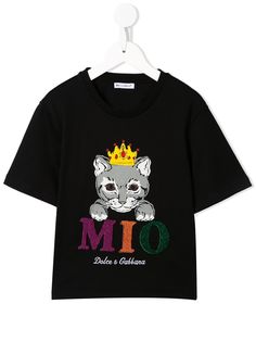 Dolce & Gabbana Kids футболка с принтом Mio