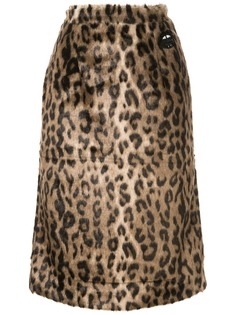 Markus Lupfer юбка с леопардовым принтом