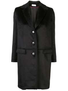 Beau Souci textured single-breasted coat