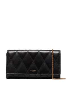 Givenchy logo embossed quilted clutch