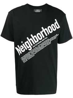 Neighborhood футболка с контрастным логотипом