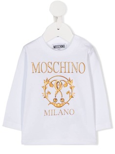 Moschino Kids футболка с логотипом