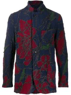 Engineered Garments textured floral patterned blazer