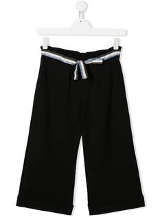 Mariuccia Milano Kids широкие брюки с контрастной лентой