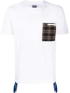 Les Hommes Urban клетчатая рубашка с карманами