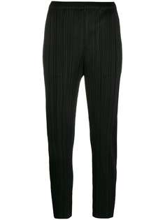 Pleats Please Issey Miyake укороченные плиссированные брюки
