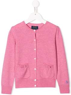Ralph Lauren Kids кардиган с вышитым логотипом