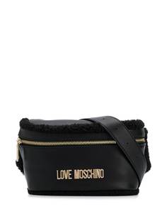 Love Moschino поясная сумка на молнии с логотипом