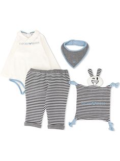 Emporio Armani Kids боди с длинными рукавами и логотипом