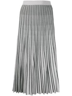 Proenza Schouler юбка в полоску с эффектом металлик