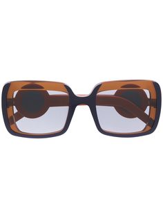 Marni Eyewear солнцезащитные очки в массивной оправе