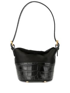 BY FAR crocodile embossed mini tote