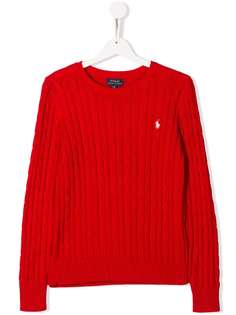 Ralph Lauren Kids свитер фактурной вязки