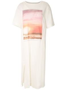 Osklen платье-футболка миди Sunrise