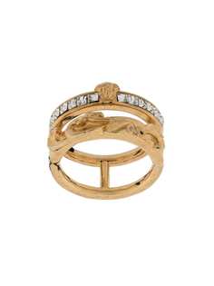 Versace кольцо с декором из кристаллов