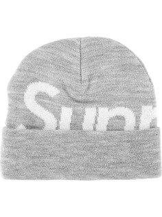 Supreme шапка бини с логотипом