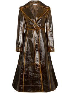 Rejina Pyo лакированный тренч с лацканами
