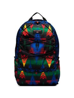 Polo Ralph Lauren Heritage geometric pattern backpack