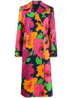 Junya Watanabe платье-рубашка с цветочным принтом