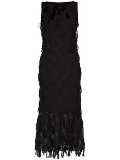 XU ZHI платье миди с кисточками