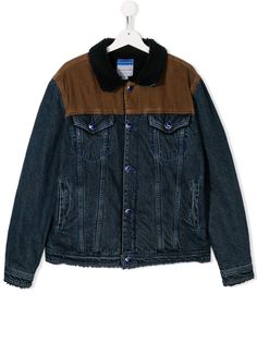Jacob Cohen Junior джинсовая куртка в стиле колор-блок