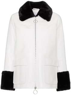 STAND STUDIO Jayden faux fur trim jacket