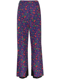 Moncler Grenoble брюки с цветочным принтом