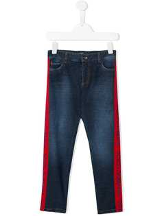 Dolce & Gabbana Kids джинсы скинни с лампасами