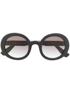 Miu Miu Eyewear солнцезащитные очки с градиентным эффектом в круглой оправе