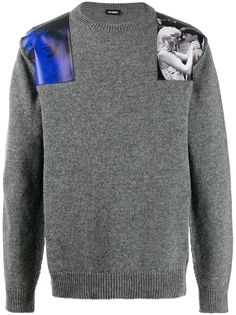 Raf Simons джемпер с нашивками на плечах