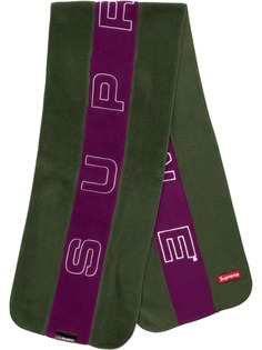 Supreme шарф с вышитым логотипом